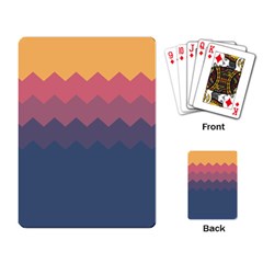 Flat Autumn Zigzag Palette Playing Cards Single Design (rectangle) by goljakoff