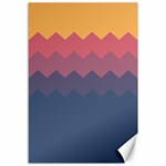 Flat autumn zigzag palette Canvas 12  x 18  11.88 x17.36  Canvas - 1