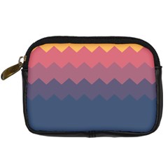 Flat Autumn Zigzag Palette Digital Camera Leather Case by goljakoff