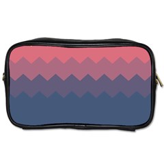 Flat Autumn Zigzag Palette Toiletries Bag (one Side) by goljakoff