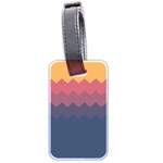 Flat autumn zigzag palette Luggage Tag (two sides) Front