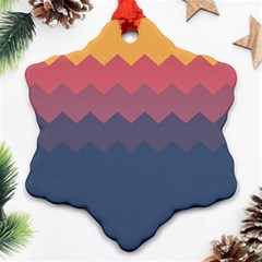 Flat Autumn Zigzag Palette Ornament (snowflake) by goljakoff