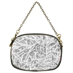 Dry Roots Texture Print Chain Purse (two Sides) by dflcprintsclothing