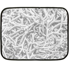 Dry Roots Texture Print Fleece Blanket (mini)