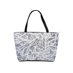 Dry Roots Texture Print Classic Shoulder Handbag