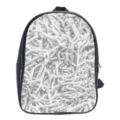 Dry Roots Texture Print School Bag (large)