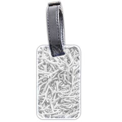 Dry Roots Texture Print Luggage Tag (two Sides)