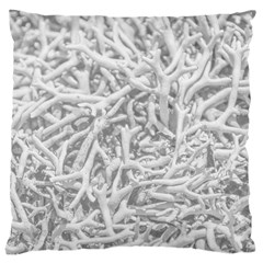 Dry Roots Texture Print Large Cushion Case (two Sides) by dflcprintsclothing