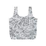 Dry Roots Texture Print Full Print Recycle Bag (S) Back