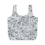 Dry Roots Texture Print Full Print Recycle Bag (M) Back