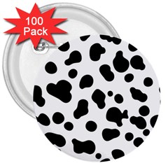 Spots 3  Buttons (100 Pack)  by Sobalvarro