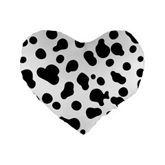 Spots Standard 16  Premium Heart Shape Cushions by Sobalvarro