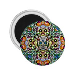 Sugar Skulls Pattern 2 25  Magnets by ExtraGoodSauce