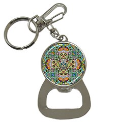 Sugar Skulls Pattern Bottle Opener Key Chain by ExtraGoodSauce