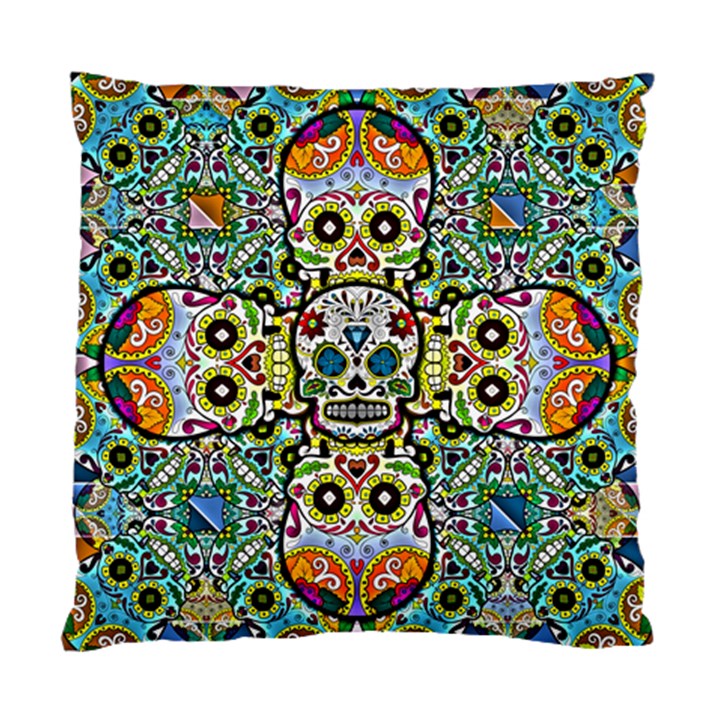 Sugar Skulls Pattern Standard Cushion Case (Two Sides)