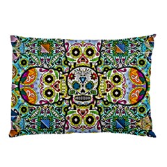 Sugar Skulls Pattern Pillow Case by ExtraGoodSauce