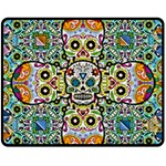 Sugar Skulls Pattern Fleece Blanket (Medium)  60 x50  Blanket Front