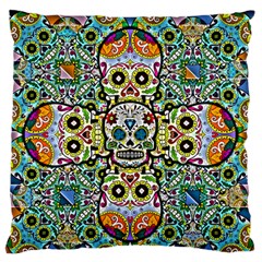 Sugar Skulls Pattern Standard Flano Cushion Case (two Sides) by ExtraGoodSauce