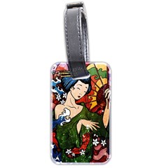 Geisha Luggage Tag (two Sides) by UniqueandCustomGifts