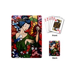 Geisha Playing Cards Single Design (mini) by UniqueandCustomGifts