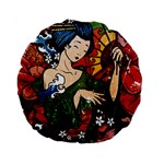 Geisha Standard 15  Premium Round Cushions Front