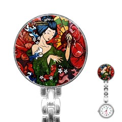 Geisha Stainless Steel Nurses Watch by UniqueandCustomGifts