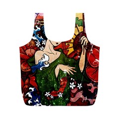 Geisha Full Print Recycle Bag (m) by UniqueandCustomGifts