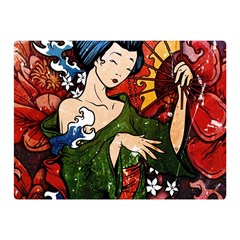 Geisha Double Sided Flano Blanket (mini)  by UniqueandCustomGifts