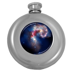 Galaxy Round Hip Flask (5 Oz) by ExtraGoodSauce