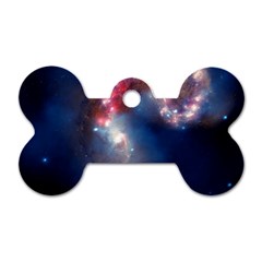 Galaxy Dog Tag Bone (two Sides) by ExtraGoodSauce