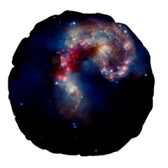 Galaxy Large 18  Premium Round Cushions by ExtraGoodSauce