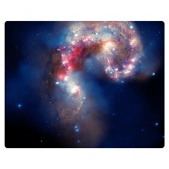 Galaxy Double Sided Flano Blanket (medium)  by ExtraGoodSauce