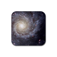 Spiral Galaxy Rubber Coaster (square)  by ExtraGoodSauce