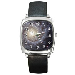 Spiral Galaxy Square Metal Watch by ExtraGoodSauce