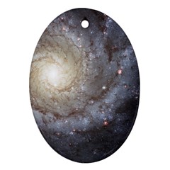 Spiral Galaxy Oval Ornament (two Sides) by ExtraGoodSauce