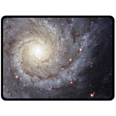 Spiral Galaxy Fleece Blanket (large)  by ExtraAwesomeSauce