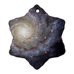 Spiral Galaxy Snowflake Ornament (two Sides) by ExtraGoodSauce