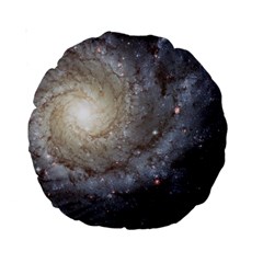 Spiral Galaxy Standard 15  Premium Round Cushions by ExtraAwesomeSauce