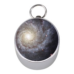 Spiral Galaxy Mini Silver Compasses by ExtraGoodSauce