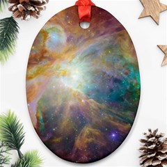 Colorful Galaxy Ornament (oval) by ExtraAwesomeSauce