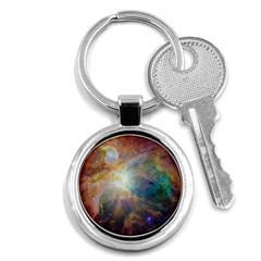 Colorful Galaxy Key Chain (round) by ExtraGoodSauce