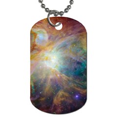 Colorful Galaxy Dog Tag (one Side) by ExtraGoodSauce