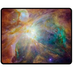 Colorful Galaxy Fleece Blanket (medium)  by ExtraAwesomeSauce