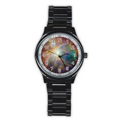 Colorful Galaxy Stainless Steel Round Watch by ExtraGoodSauce