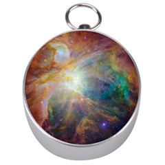 Colorful Galaxy Silver Compasses by ExtraGoodSauce