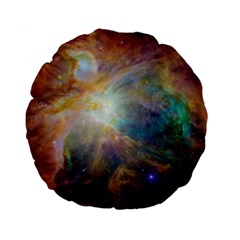 Colorful Galaxy Standard 15  Premium Flano Round Cushions by ExtraAwesomeSauce