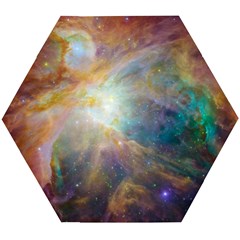 Colorful Galaxy Wooden Puzzle Hexagon by ExtraAwesomeSauce