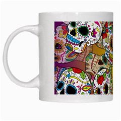 Sugar Skulls White Mugs by ExtraGoodSauce