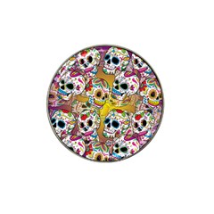 Sugar Skulls Hat Clip Ball Marker by ExtraGoodSauce