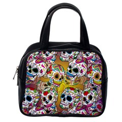 Sugar Skulls Classic Handbag (one Side) by ExtraGoodSauce